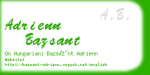 adrienn bazsant business card